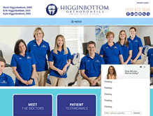 Tablet Screenshot of higginbottomorthodontics.com